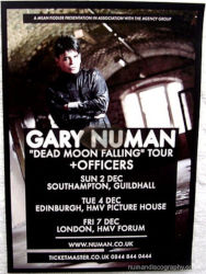 Gary Numan Machine Music Tour Poster